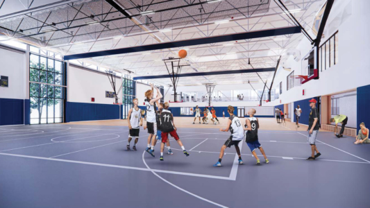 Erie Hall Basketball Court